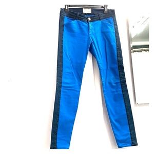 current/Elliot royal blue with navy trim pant.